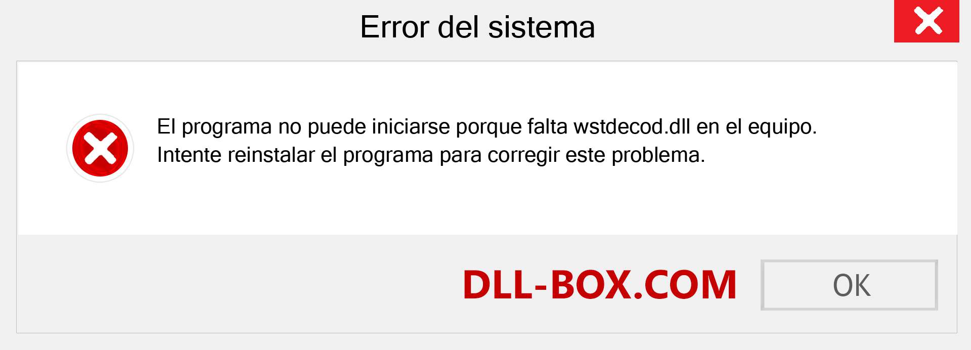 ¿Falta el archivo wstdecod.dll ?. Descargar para Windows 7, 8, 10 - Corregir wstdecod dll Missing Error en Windows, fotos, imágenes